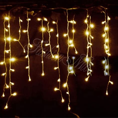 5m 6m 96led216 Led Christmas Led Curtain Icicle String Light Droop 04