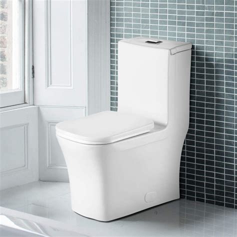 Nuie Nch300 1pc Harmony Modern Coupled Bathroom Toilet With Dual Flush