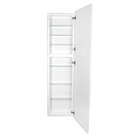 The royal basic medicine cabinet can be recessed or surface mounted with the side mirrors included at no additional charge. Silverton 14 in. x 62 in. x 4 in. Frameless Recessed ...