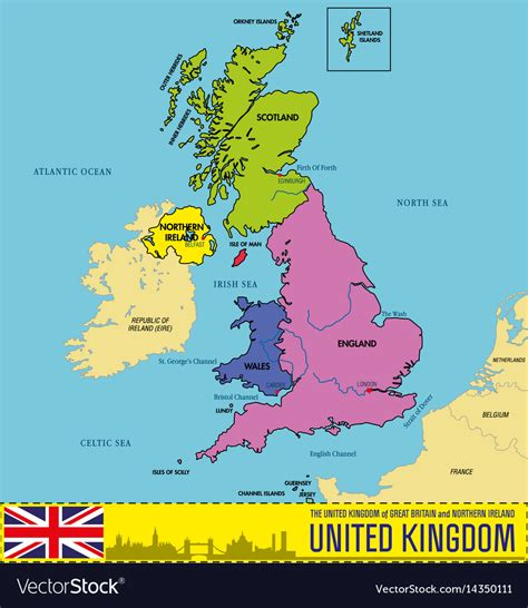 Political Map Of The United Kingdom Cities And Towns Map