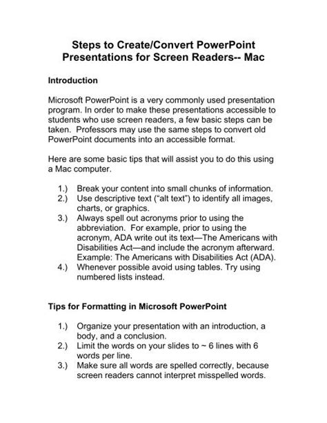 How To Write A Presentation Handout