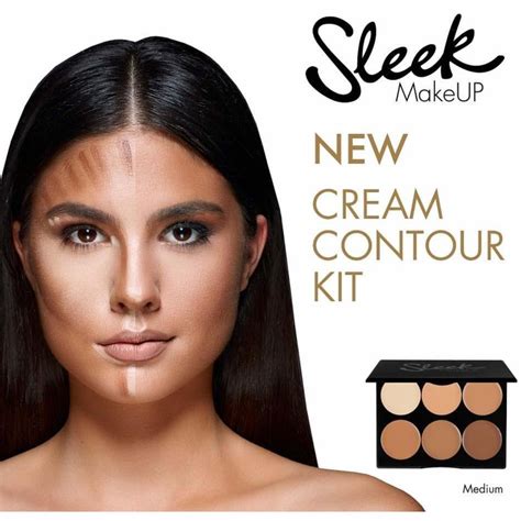 Sleek Makeup Paleta Sleek Conturare Cream Contour Kit Medium Makehotro