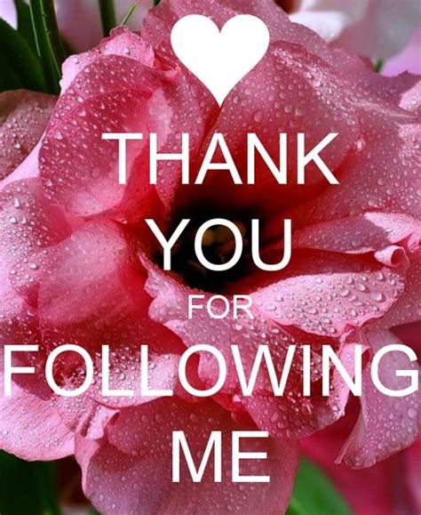 Thank You For Following Me Pictures Photos And Images For Facebook