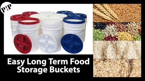 Easy Long Term Food Storage Buckets Youtube