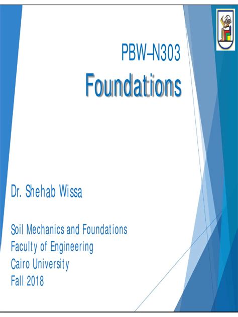 Foundations Choice Of Type Of Foundations Pdf Foundation