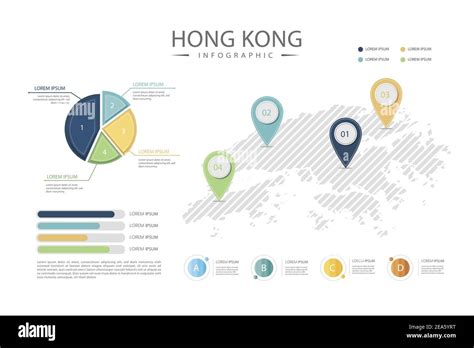 Hong Kong Map Infographics Vector Illustration Stock Vector Image And Art