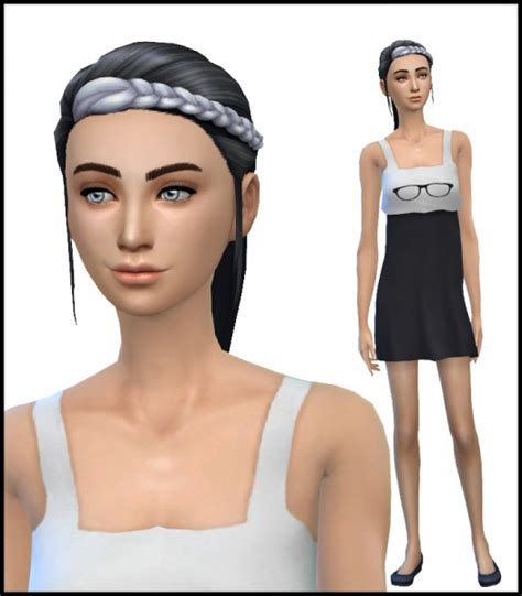 Simista Braided Ponytail Edit Simsticle Recolours Sims 4 Hairs