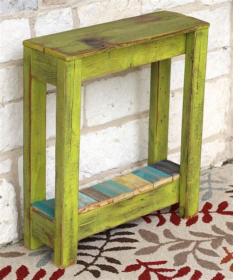Look At This Lime Accent Table On Zulily Today Rustic Furniture