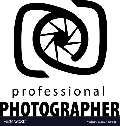 Logo For Photographer Royalty Free Vector Image