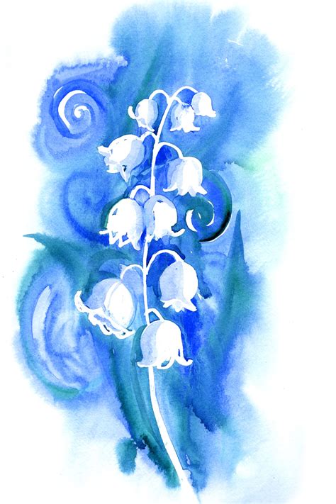 Lily Of The Valley Watercolor At Explore