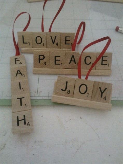 Scrabble Tile Ornaments These Came Out Great Made Them For My