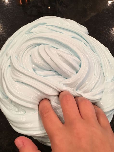 This Blue Fluffy Slime Is So Satisfying Recipe Glue Shaving Cream Foaming Hand Soap Corn