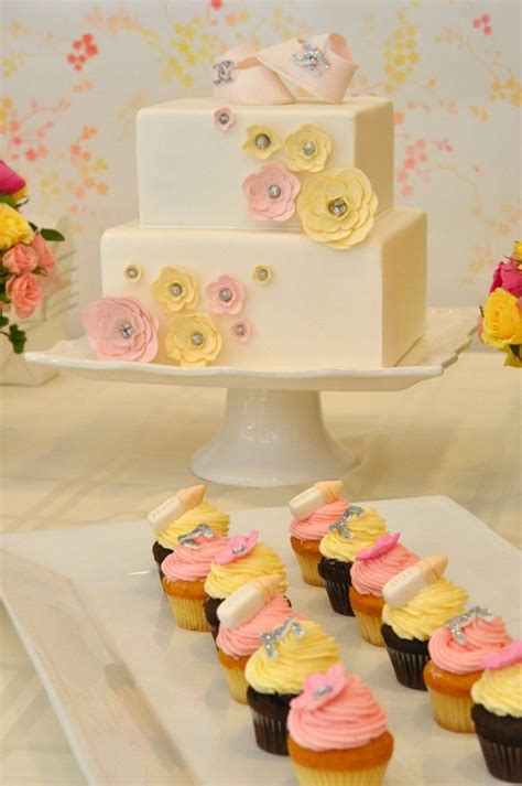 Pink And Yellow Baby Shower Cake Baby Shower Cake Explore Sweet