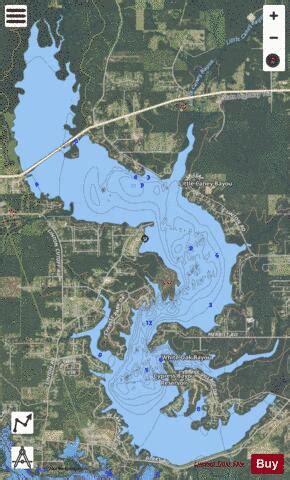 Cypress Bayou Reservoir Fishing Map Nautical Charts App