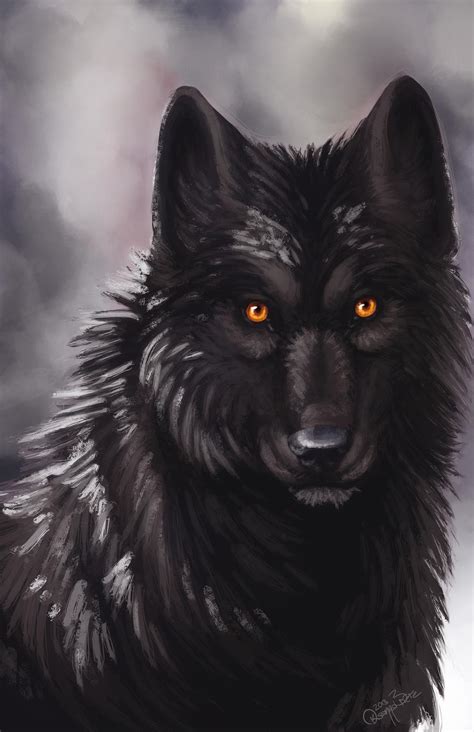 The choker and jacket are black, but the jacket's collar is gray. Black Wolf by Annasko on DeviantArt