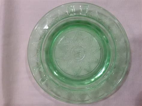 Vintage Hazel Atlas Green Depression Glass Ashtray Picclick