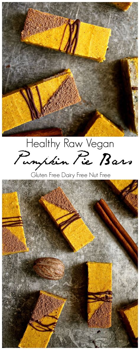 Healthy Gluten Free Vegan Pumpkin Pie Bars Dairy Free Petite