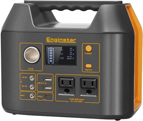 Enginstar Portable Power Station 300watt Portable Power Bank With Ac