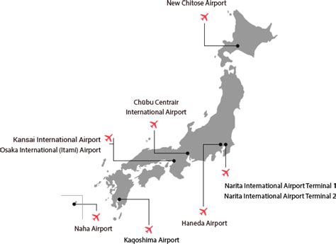 Japanese Airports Map