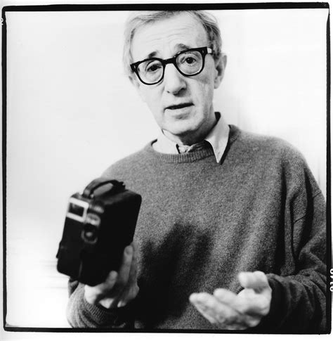 Men Film Directors Actor Woody Allen Monochrome Glasses Camera White