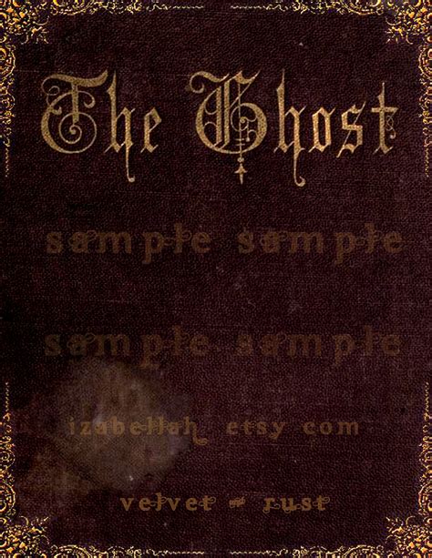 Gothic Victorian Velvet Gilded Book Cover Digital Download The Etsy