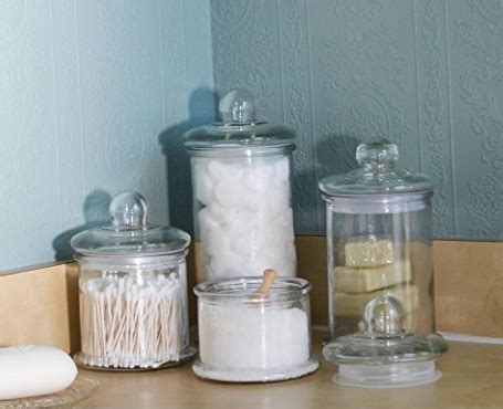Bathroom jars, living room jars, hall jars and many more ideas! Pin by Dorothy on Bathrooms | Apothecary jars, Canister ...