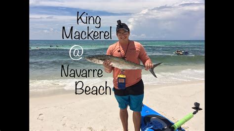 Kayak Fishing King Mackerel At Navarre Beach Flipped Kayak Youtube