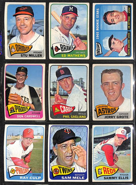 Maybe you would like to learn more about one of these? Lot Detail - 1965 Topps Baseball Partial Set - 412 Different Cards of the 598 Card Set