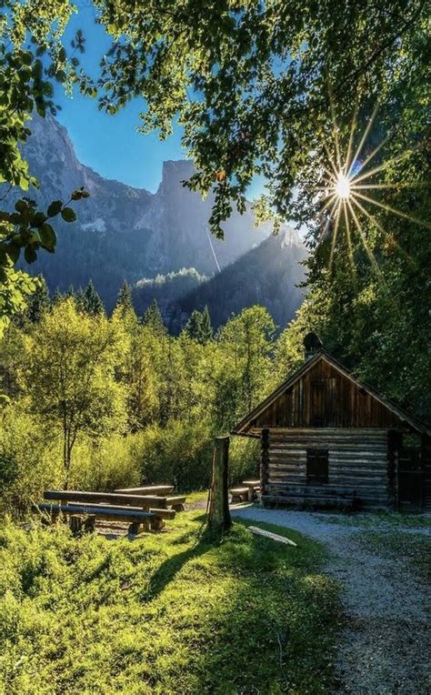 Beautiful Cabin In The Woods Beautiful Landscapes