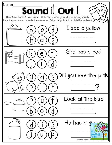 Sound It Out Beginning Middle And Ending Sounds Write And Read The