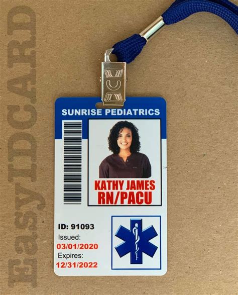 Personalized Hospital Staff Id Cards