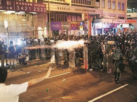 Tear Gas And Rubber Bullets Fired As Hong Kong Returns To Chaos