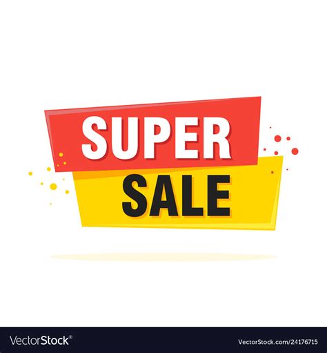 Super Sale Special Offer Banner Royalty Free Vector Image