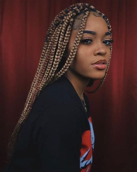 Follow Icyflameinfluence For More Pins ️🔥 In 2019 Braided Hairstyles Small Box Braids