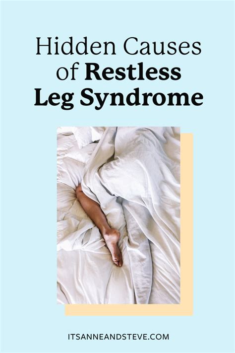 Title Restless Legs Syndrome The Hidden Causes Female Legs Amongst White Bedding Shaking Leg