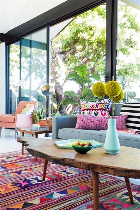 97 Awesome Eclectic And Bohemian Living Room Ideas