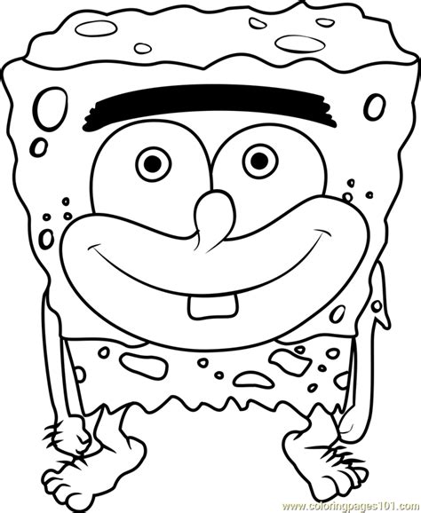 Spongegar Coloring Page For Kids Free Spongebob Squarepants Printable