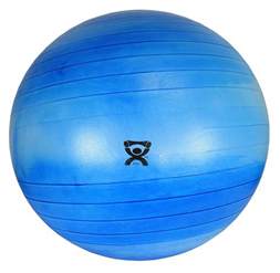 Cando Inflatable Exercise Ball Extra Thick Blue 34 85 Cm