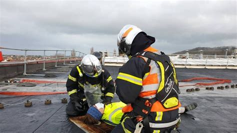 Dives Sur Mer Exercice Incendie à Lusine Howmet Un Ouvrier Blessé