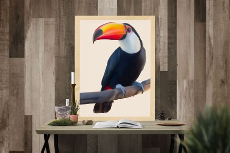 Toucan Print Is Aesthetic Room Decorcolorful Bird Print For Etsy