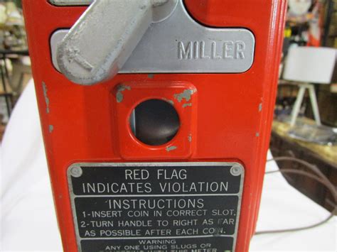 Vintage Duncan Miller Orange Parking Meter Electric Lamp Etsy