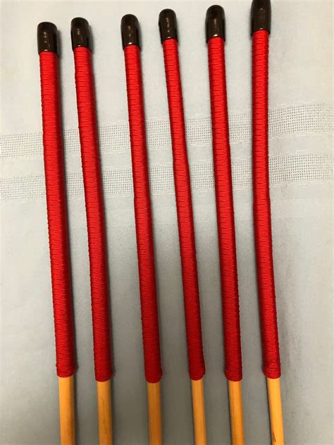 Six Of The Best Set Of 6 Classic Dragon Rattan Punishment Canes