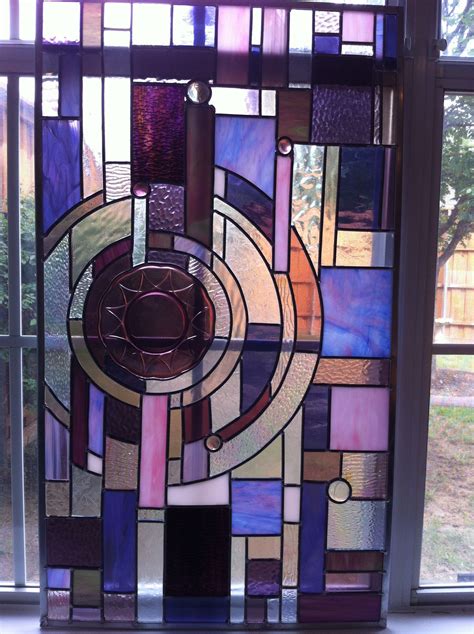 Stained Glass Pink And Purple Patchwork Purple Pink Stained Glass