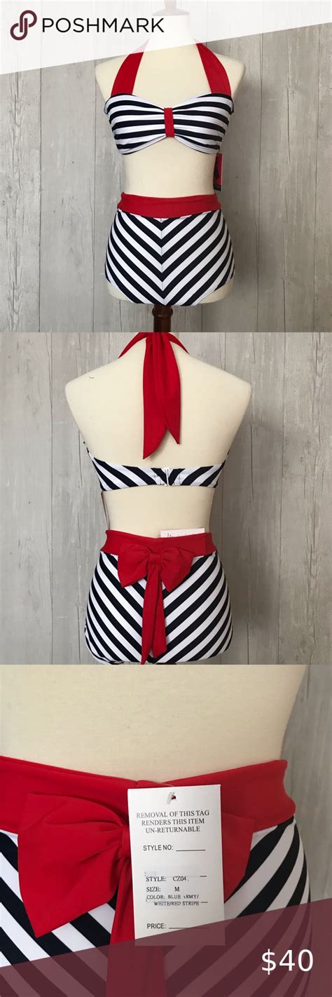 Vintage High Waist Swimsuit Swimsuits High Waisted Clothes Design