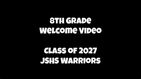 8th Grade Welcome Video Class Of 2027 Youtube