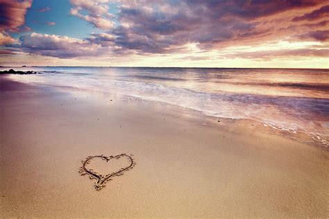 Heart On The Beach By Elusive Photography