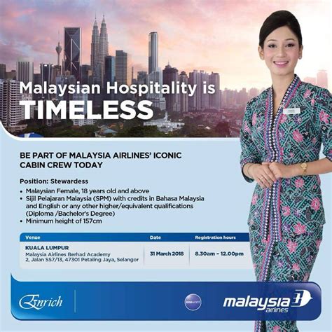 Goalsmate academy is hiring air hostess for indigo airline. Malaysia Airlines Flight Stewardess Recruitment - Mar 2018 ...