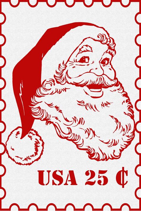 Santa Postage Stamp Clipart 10 Free Cliparts Download Images On