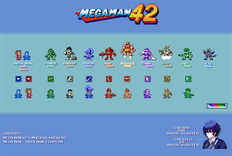 Mega Man 42 Robot Masters Remade Mm11 Style Wp By David Blaster On