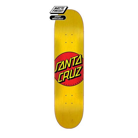 Santa Cruz Classic Dot 775 Skateboard Deck Yellow Boardworld Store